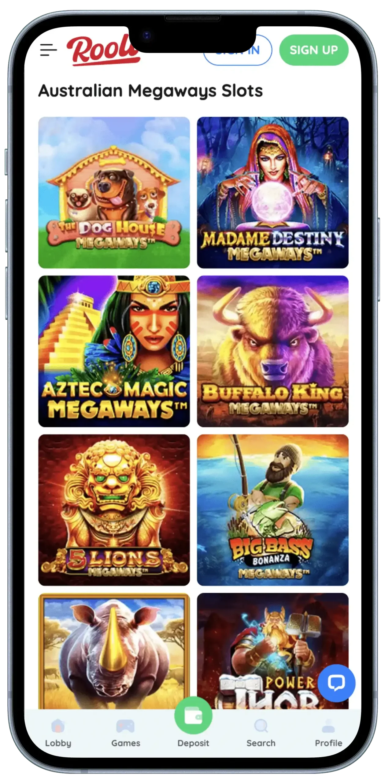 Rooli Casino app